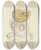 Triptych art skateboard deck of James Sowerby The Mineral Conchology Of Great Britain Pl171 by James Sowerby (1757-1822)