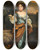Triptych art skateboard deck of Nicolaes Maes Portrait Of A Girl_1 by Nicolaes Maes (1634-1693)