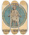 Triptych art skateboard deck of Jessie Willcox Smith Give Welfare Federation by Jessie Willcox Smith (1863-1935)