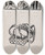Triptych art skateboard deck of Akseli Gallenkallela Korukalevala The Illustrated Kalevala Poem Xxxiii Opening Vignette End Vignette Not Final Version by Akseli Gallen Kallela (1865-1931)