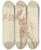 Triptych art skateboard deck of Daniel Nikolaus Chodowiecki Ein Mann Im Profil Nach Links Leicht Vorgebeugt In Der Ausgestreckten Rechten Einen Meiel In Der Linken Einen Klppel Haltend by Daniel Nikolaus Chodowiecki (1726-1801)