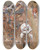 Triptych art skateboard deck of James Tissot Rebecca Meets Isaac By The Way by James Tissot (1836-1902)