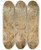 Triptych art skateboard deck of Anthony Van Dyck Saint Augustine In Ecstasy by Anthony Van Dyck (1599-1641)