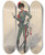 Triptych art skateboard deck of Will R Barnes Untitled_36 by Will R Barnes (1939)