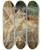 Triptych art skateboard deck of Anders Zorn Love Nymph by Anders Zorn (1860-1920)