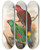 Triptych art skateboard deck of John Gould The Birds Of New Guinea And The Adjacent Papuan Islands Pl32 by John Gould (1804-1881)
