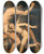 Triptych art skateboard deck of Lambert Suavius The Punishment Of Amor by Lambert Suavius (1510-1567)
