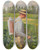 Triptych art skateboard deck of Carl Johann Peyfuss Winzer Im Weinberg by Carl Johann Peyfuss (1865-1932)
