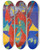 Triptych art skateboard deck of Adolf Hlzel Engel Auf Rotem Fond by Adolf Holzel (1853-1934)