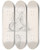 Triptych art skateboard deck of Adolph Tidemand Two Studies Of Women by Adolph Tidemand (1814-1876)