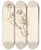 Triptych art skateboard deck of David Humbert De Superville Detail From The Deposition Fresco In The Trinit Del Monte In Rome by David Humbert De Superville (1770-1849)