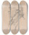 Triptych art skateboard deck of George Dance Mr Rokeley by George Dance (1741-1825)