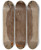 Triptych art skateboard deck of Paul Klee Wstenruber by Paul Klee (1879-1940)