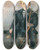 Triptych art skateboard deck of Olga Boznanska A Portrait Of A Blond Boy And Black Coat With Gold Button by Olga Boznanska (1865-1940)