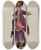 Triptych art skateboard deck of Ruth Abrams The Doctor Marionette by Ruth Abrams