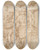 Triptych art skateboard deck of Jan Claudius De Cock Allegory Of Sculpture by Jan Claudius De Cock (1667-1735)