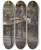 Triptych art skateboard deck of Howard Pyle They Read Only Upon Occasion When The Weather Darkened by Howard Pyle (1853-1911)