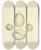 Triptych art skateboard deck of James Sowerby The Mineral Conchology Of Great Britain Pl520 by James Sowerby (1757-1822)