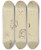 Triptych art skateboard deck of Albert Hendschel Studienblatt Mit Kpfen Oben Johann David Passavant Darunter Julius Hamel by Albert Hendschel (1834-1883)