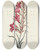 Triptych art skateboard deck of Carington Bowles Gladiolus by Carington Bowles (1724-1793)