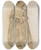 Triptych art skateboard deck of Lon Bakst Costume Design For Dorothe From Les Femmes De Bonne Humeur by Leon Bakst (1866-1924)