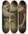 Triptych art skateboard deck of Louis Andre Gabriel Bouchet Three Sisters by Louis Andre Gabriel Bouchet (1759-1842)