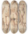 Triptych art skateboard deck of Franz Schtz The Three Graces by Franz Schutz (1751-1781)