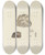 Triptych art skateboard deck of James Sowerby The Mineral Conchology Of Great Britain Pl554 by James Sowerby (1757-1822)