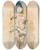 Triptych art skateboard deck of Jenny Nystrm Kvinna I Bahytt by Jenny Nystrom (1854-1946)