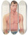 Triptych art skateboard deck of A Kirkpatrick Maxwell Plate V Erythema Of Skin From General Exposure To The Vapour Of Yellow Cross Substance by A Kirkpatrick Maxwell (1884-1975)