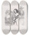Triptych art skateboard deck of J J Grandville The Puppets by J J Grandville (1803-1847)