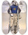 Triptych art skateboard deck of Bristow Adams Annapolis by Bristow Adams (1875-1956)