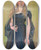 Triptych art skateboard deck of Stanisaw Wyspiaski Portret Modej Damy by Stanislaw Wyspianski (1869-1907)