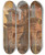 Triptych art skateboard deck of Alois Schnn Rome Columns In Torre Dei Conti by Alois Schonn (1826-1897)