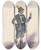 Triptych art skateboard deck of Will R Barnes Costume For Men_2 by Will R Barnes (1939)