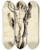 Triptych art skateboard deck of David Humbert De Superville The Socalled Orante Praying Youth From Berlin by David Humbert De Superville (1770-1849)