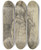 Triptych art skateboard deck of Otto Scholderer Stehende Dame Im Rschenkleid by Otto Scholderer (1834-1902)