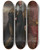 Triptych art skateboard deck of Gilbert Stuart Baron Fitzgibbon by Gilbert Stuart (1755-1828)