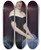 Triptych art skateboard deck of Ary Scheffer Portrait Of Madame Edouard Caillard by Ary Scheffer (1795-1858)
