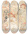 Triptych art skateboard deck of Alphonse Mucha Krajinsk Vstava V Ivancicch by Alphonse Mucha (1860-1939)