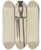 Triptych art skateboard deck of Bernard Krieger Skewers And Holder_2 by Bernard Krieger