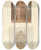 Triptych art skateboard deck of John Buckler A Doorway In One Of The Rooms At Montacute House Bdoor Of Library At Montacute House by John Buckler (1770-1851)