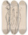 Triptych art skateboard deck of Stanisaw Wyspiaski Drawing Of Raphaels Three Graces by Stanislaw Wyspianski (1869-1907)