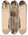 Triptych art skateboard deck of Jessie Willcox Smith Young Girl With Muff by Jessie Willcox Smith (1863-1935)