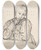 Triptych art skateboard deck of Johan Christian Dahl Portrait Of Eline Marie Heger As A Child Leaning On A Table Looking At A Book by Johan Christian Dahl (1788-1857)