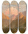 Triptych art skateboard deck of Frederick Debourg Richards Western Mountains by Frederick Debourg Richards (1822-1903)
