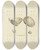 Triptych art skateboard deck of James Sowerby The Mineral Conchology Of Great Britain Pl034 by James Sowerby (1757-1822)