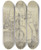 Triptych art skateboard deck of Jakob Frchtegott Dielmann Eine Frau Mit Kind Und Katze Beim Spinnrad Sitzend by Jakob Furchtegott Dielmann (1809-1885)