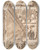 Triptych art skateboard deck of Francesco Guardi Architectural Fantasy Figures On A Grand Staircase_2 by Francesco Guardi (1712-1793)