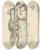Triptych art skateboard deck of Pierreauguste Renoir La Danse La Campagne The Dance In Thecountry by Pierre-Auguste Renoir (1841-1919)